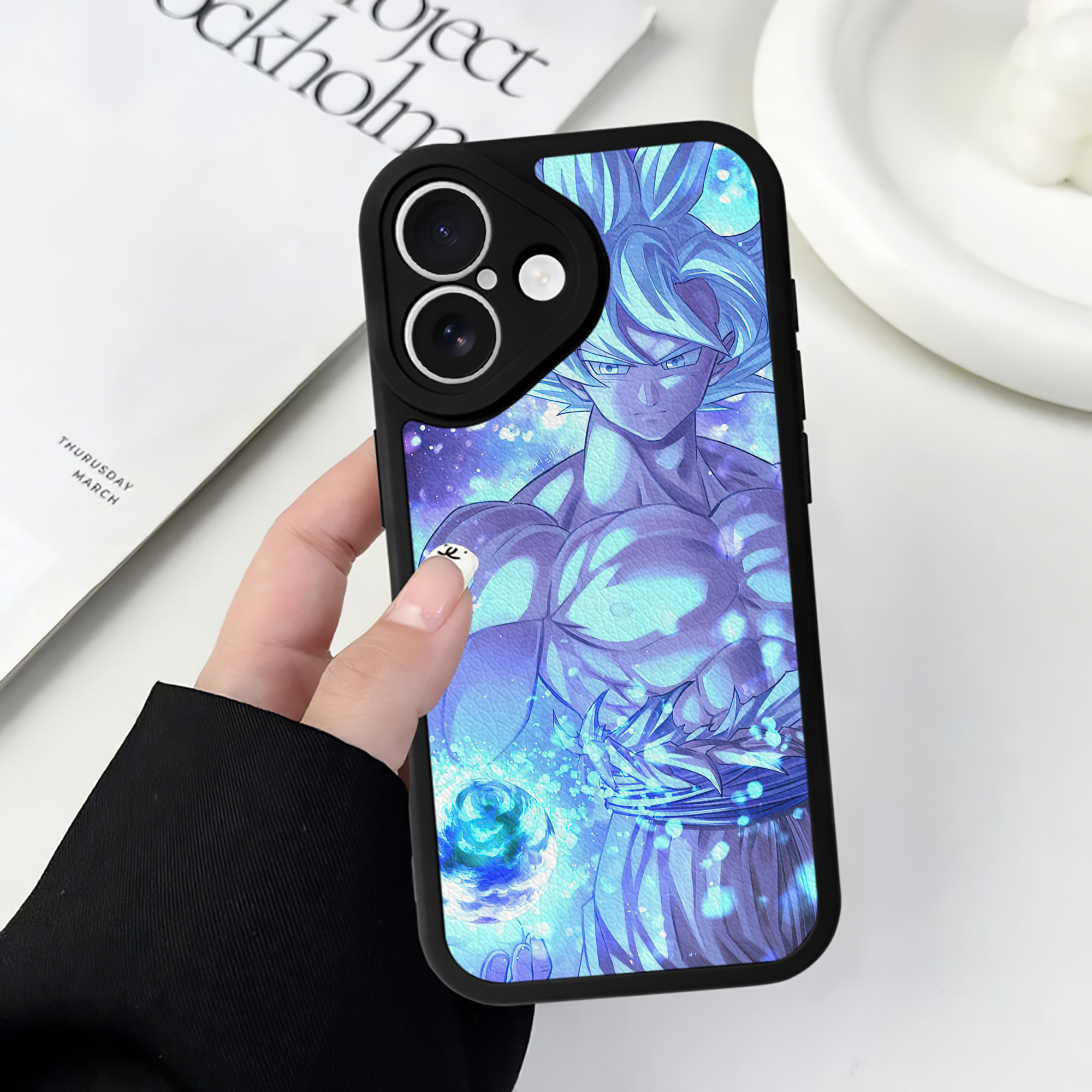 （画像用） ドラゴンボール DRAGON BALL 【iPhone 16シリーズ対応】シリコンスマホケース（レザー調） 材質：シリコン